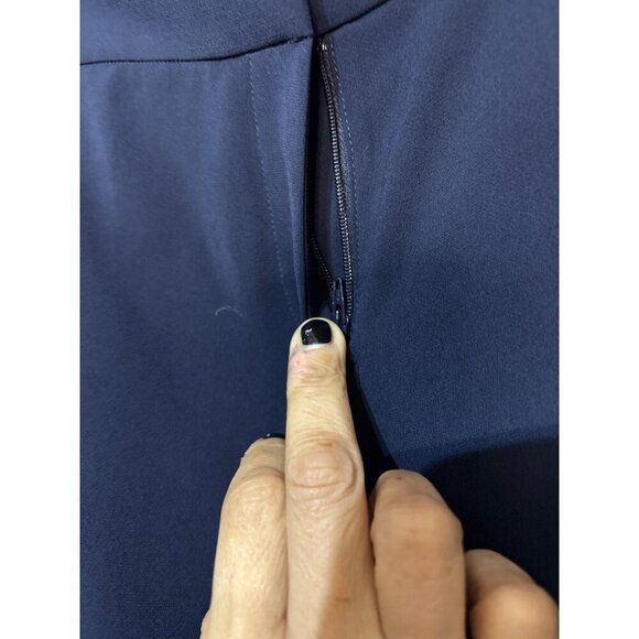 Lafayette 148 Navy Blue Manhattan Straight Leg Trousers Size 6 Womens Business C - Picture 6 of 7